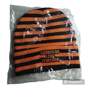 ALF Beanie Orange and Black